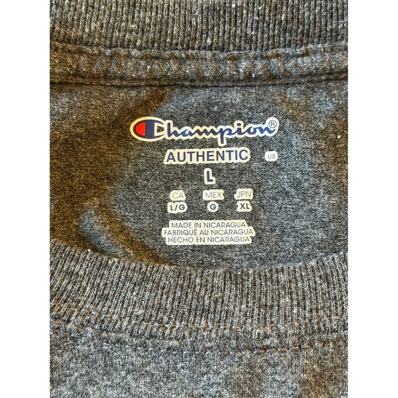 Champion Florida State University FSU Dad T Shirt Dark Gray Size Large - Picture 4 of 6